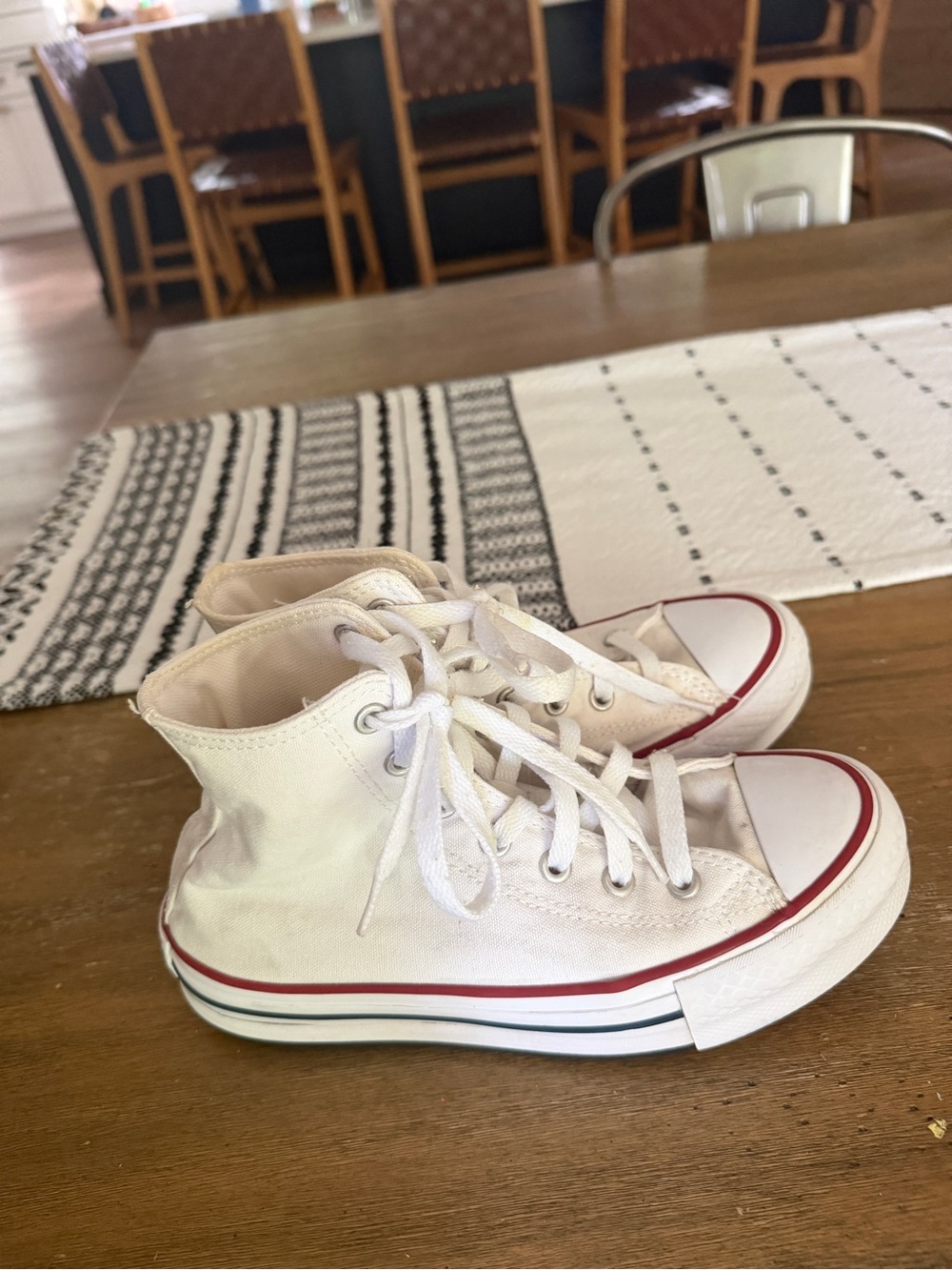 Converse Chuck Taylor All Star White High Top Kids Sneakers 5.5
